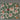 Floral and leaf patterned paper on fawn linen tea towel