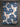 Rockfloral Wallpaper - Silver & Cerulean